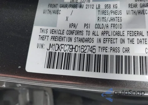 2017 Mazda Cx-3 Touring из США, поврежденный, VIN JM1DKFC79H0162745